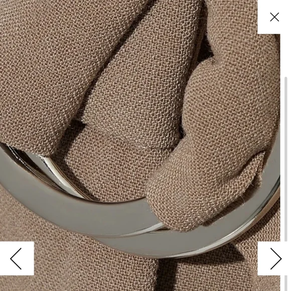 NWT Iris & Ink Kolka cropped belted wide-leg pants sz 4 - Picture 4 of 8